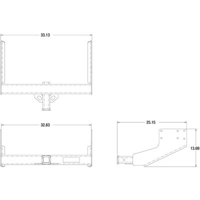 Image showing  Class 4 Hitch Receiver for Ford Transit Cutaway Cab & Chassis