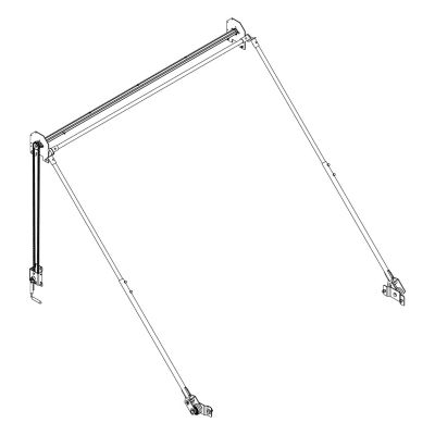 Buyers Products Steel Crank Arm Tarp System - 3 Springs Without Wind Deflector