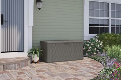 Suncast 134 gal. Large Deck Storage Box, Stoney