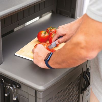 Image showing 5 th Suncast Stoney Patio Storage and Prep Station