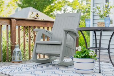 Suncast Patio Rocking Chair with Storage