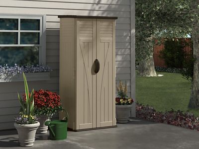 Suncast 21.5 in. x 32.25 in. Outdoor/Indoor Vertical Shed