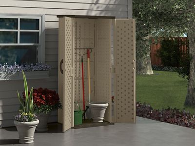 Image showing  21.5 in. x 32.25 in. Outdoor/Indoor Vertical Shed