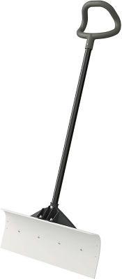 Suncast 24 in. UHMW Steel-Resin Snow Pusher Shovel