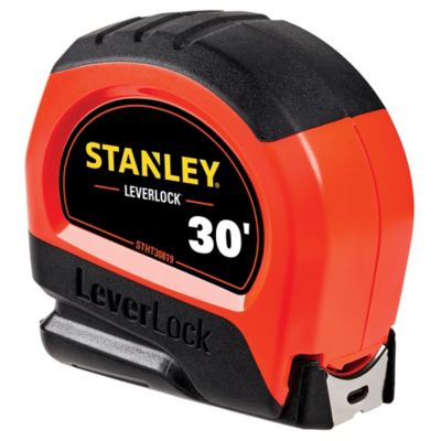Image showing  30 ft. x 1 in. Leverlock Hi-Vis Tape Measure