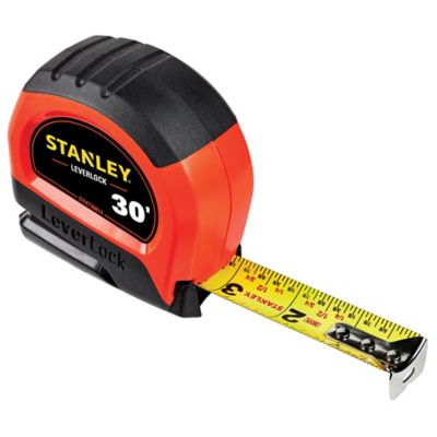 Image showing  30 ft. x 1 in. Leverlock Hi-Vis Tape Measure