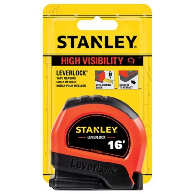 Stanley 16 ft. Hi-Vis Leverlock Tape Measure