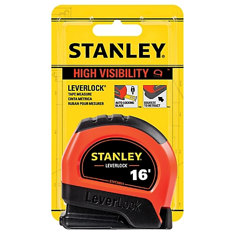 Stanley STHT30814S 16 ft. Hi-Vis Leverlock Tape
