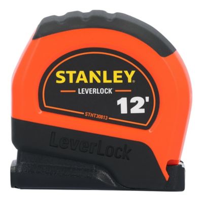 Image showing  12 ft. x 1/2 in. Leverlock Hi-Vis Tape Measure