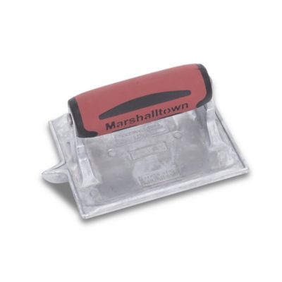 MARSHALLTOWN Heavy-Duty 6 x 4 3/8 in. Zinc Hand Groover with DuraSoft Handle, 835D