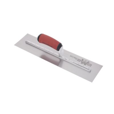 MARSHALLTOWN 18 x 4 in. High Carbon Steel Blade Finishing Trowel with DuraSoft Handle