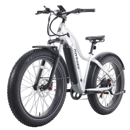 Tundra GOTRAX Adult Step-Through Electric Bike 750W 26" Tires Silver Electric Bikes