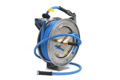 BluSeal 1/2 in. x 50 ft. Stainless steel Water Hose Reel