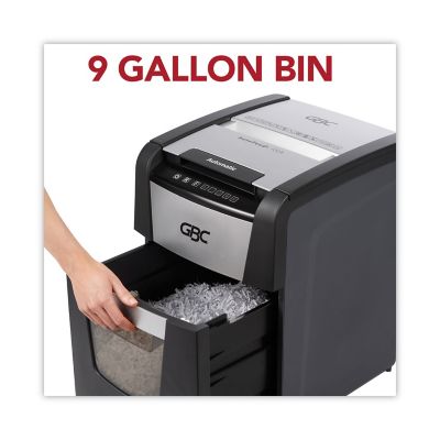 Image showing  AutoFeed+ 100X Super Cross-Cut Home Office Shredder, 100 Auto/8 Manual Sheet Capacity