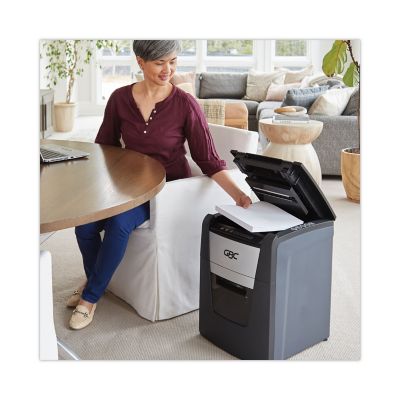 Image showing 8 th GBC AutoFeed+ 100X Super Cross-Cut Home Office Shredder, 100 Auto/8 Manual Sheet Capacity
