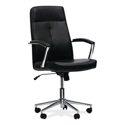 Workspace by Alera Leather Task Chair, Supports up to 275 lb.