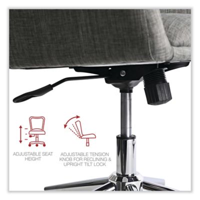 Image showing 1 th Workspace by Alera Mid-Century Task Chair, Supports up to 275 lb.