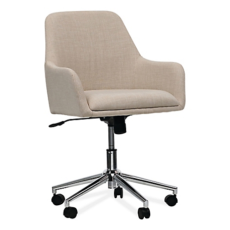 Workspace by Alera Mid-Century Task Chair, Supports up to 275 lb.