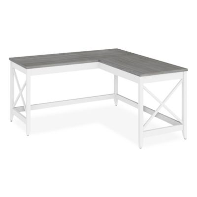 Workspace by Alera L-Shaped Farmhouse Desk