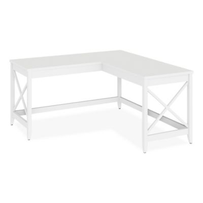 Workspace by Alera L-Shaped Farmhouse Desk