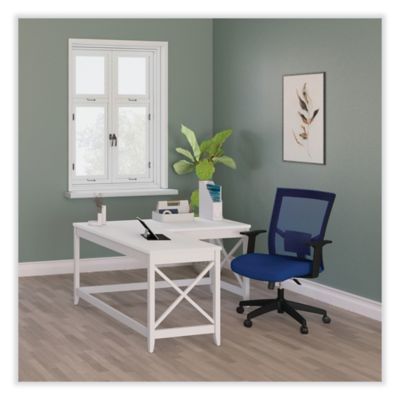Image showing 7 th Workspace by Alera L-Shaped Farmhouse Desk