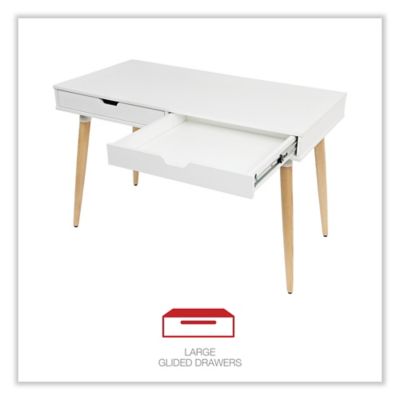 Image showing 2 th Workspace by Alera Scandinavian Writing Desk