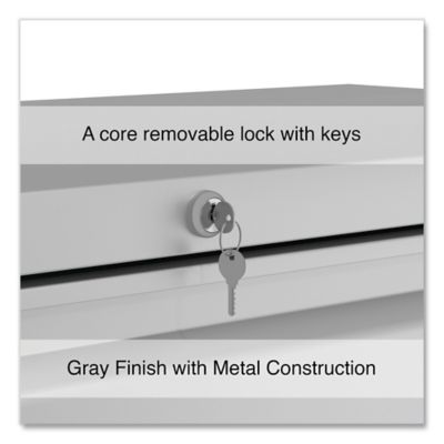 Image showing  Lateral File, 5 Legal/Letter/A4/A5-Size File Drawers, 1 Roll-Out Posting Shelf