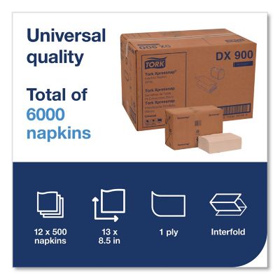 Image showing  Xpressnap Interfold Dispenser Napkins, 1-Ply, Bag-Pack, 6000/Carton