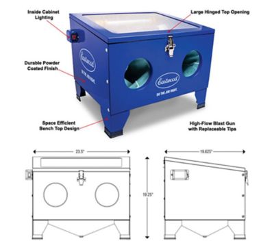 Image showing  B20 Benchtop Blast Cabinet