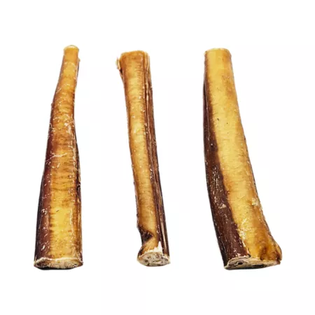 The Treat Shack 6 in Premium Standard Bully Sticks Dog Treats 3 ct Bully Sticks