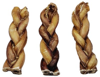 The Treat Shack 6 in. Premium Braided Bully Sticks Dog Treats, 3 ct.