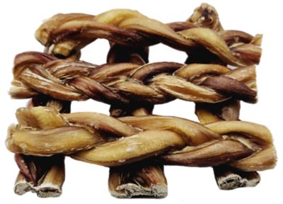 The Treat Shack 6 in. Premium Braided Bully Sticks Dog Treats, 6 ct.