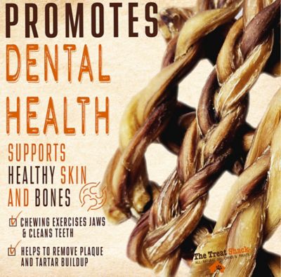 Image showing  12 in. Premium Braided Bully Sticks Dog Treats, 6 ct.