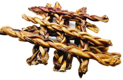 Image showing  12 in. Premium Braided Bully Sticks Dog Treats, 12 ct.