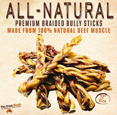 Image showing  12 in. Premium Braided Bully Sticks Dog Treats, 12 ct.