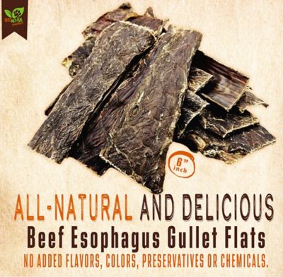 Image showing  6 in. Beef Esophagus Gullet Flats Dog Treats, 15 ct.