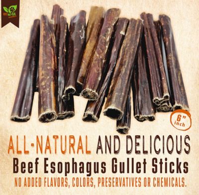 Image showing  6 in. Beef Esophagus Gullet Sticks Dog Treats, 60 ct.