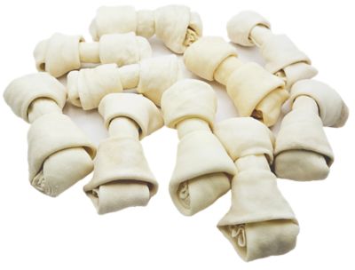 Image showing  4-5 in. Knotted Premium Rawhide Bones Dog Treats, 30 ct.