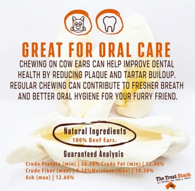 Image showing  Large White Cow Ears With Base Dog Treats, 15 ct.