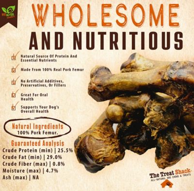 Image showing  Large Smoked Pork Femurs Dog Treats, 3 ct.