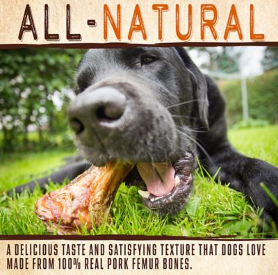 Image showing  Large Smoked Pork Femurs Dog Treats, 10 ct.