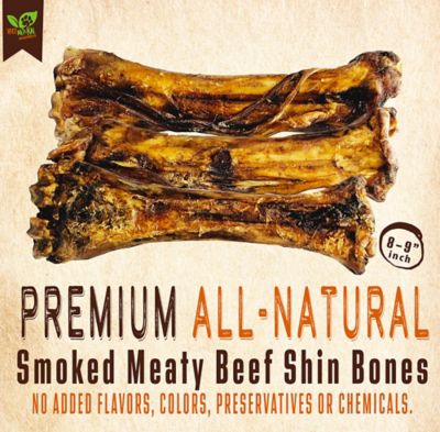 Image showing  8-9 in. Smoked Meaty Beef Shin Bones Dog Treats, 1 ct.