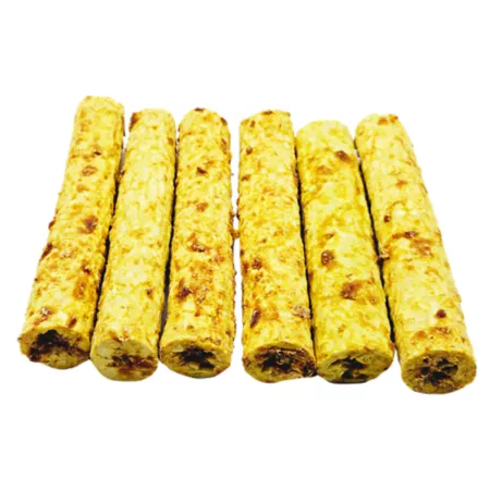 The Treat Shack 6 in All Natural Chicken Flavored Collagen Roll Dog Treats 6 ct Dog Bones Rawhide & Rawhide Alternative