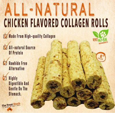 Image showing  6 in. All-Natural Chicken Flavored Collagen Rolls Dog Treats, 12 ct.