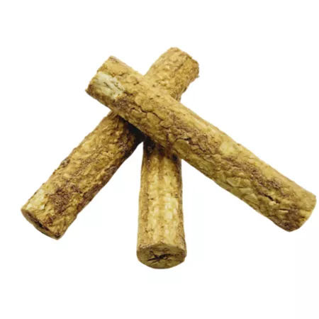 The Treat Shack 6 in All Natural Peanut Butter Flavored Collagen Roll Dog Treats 3 ct Dog Bones Rawhide & Rawhide Alternative