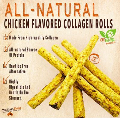 Image showing  12 in. All-Natural Chicken Flavored Collagen Rolls Dog Treats, 6 ct.