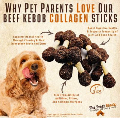 Image showing  3 in. Beef Kebob Collagen Stick Dog Treats, 50 ct.