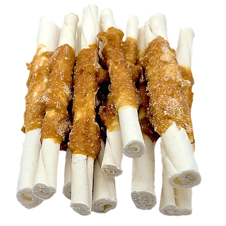 The Treat Shack 5 in. Chicken Wrapped Rawhide Twist Dog Treats, 50 ct.
