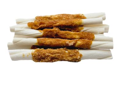 Image showing  5 in. Chicken Wrapped Rawhide Twist Dog Treats, 50 ct.