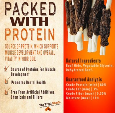 Image showing  5 in. Beef Wrapped Rawhide Twist Dog Treats, 12 ct.